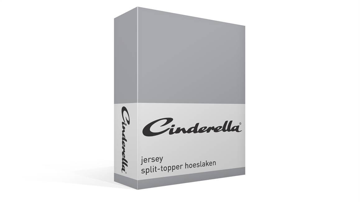 cruise Overtekenen je bent Cinderella jersey split-topper hoeslaken - Light grey - Smulderstextiel.be