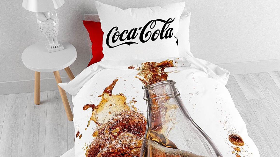 Coca Cola flanel dekbedovertrek