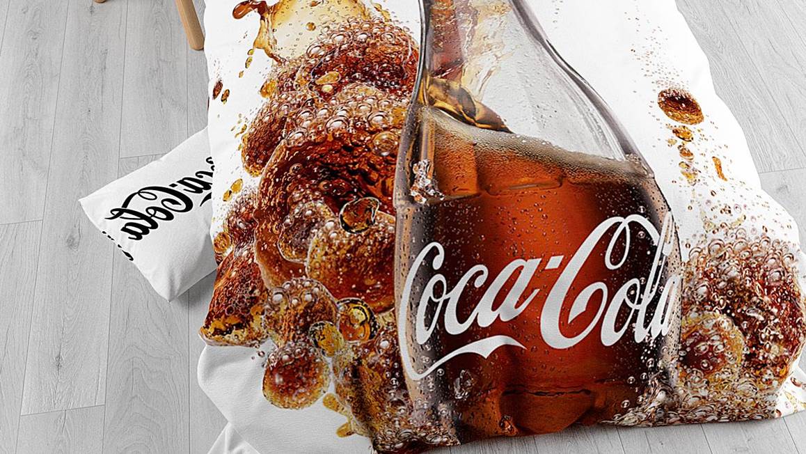 Coca Cola flanel dekbedovertrek