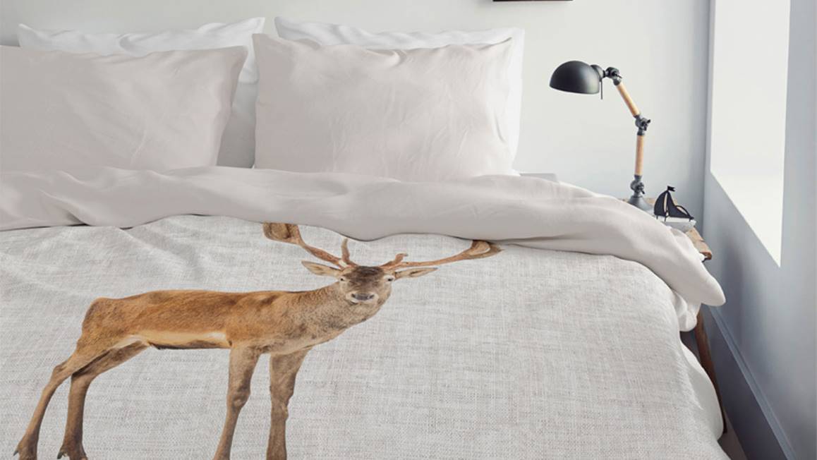 Ambiante Cute Deer flanel dekbedovertrek