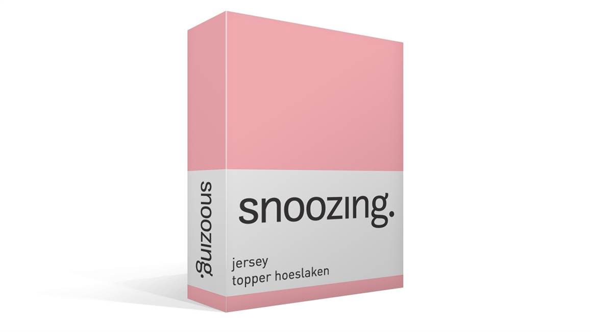 Wild Slank klauw Snoozing jersey topper hoeslaken – Roze - Smulderstextiel.be