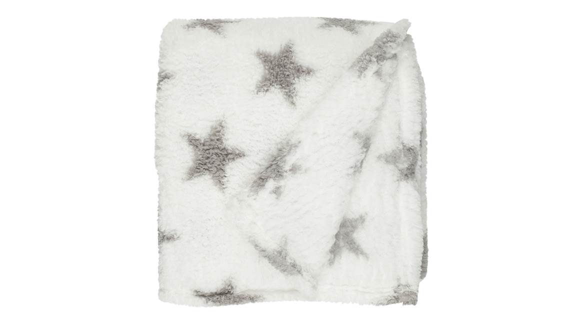 Unique Living Stars fleece plaid