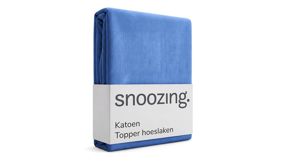 Snoozing katoen topper hoeslaken