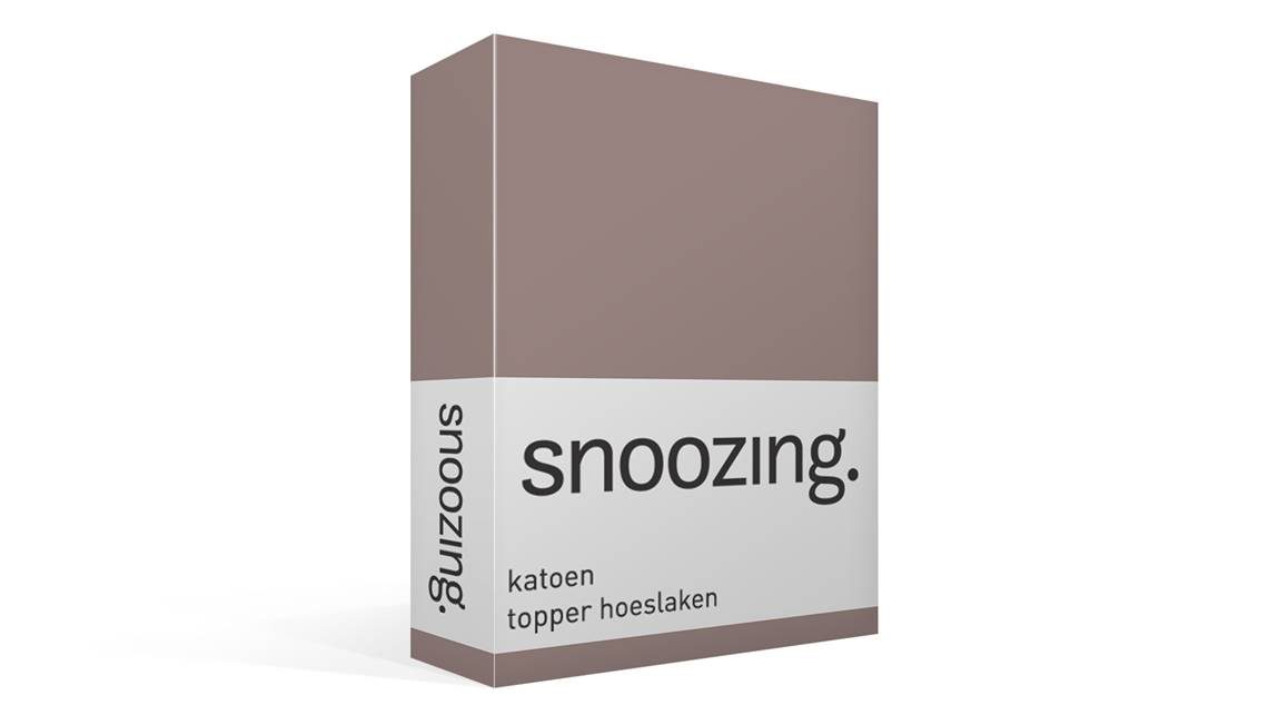Snoozing katoen topper hoeslaken