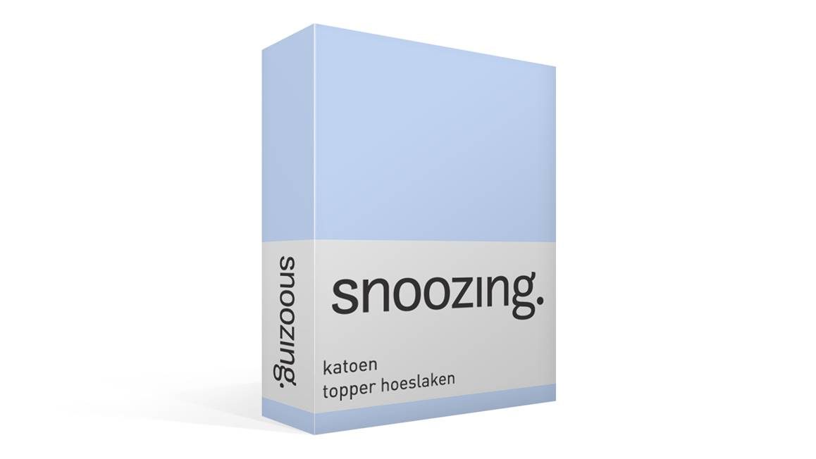 Snoozing katoen topper hoeslaken