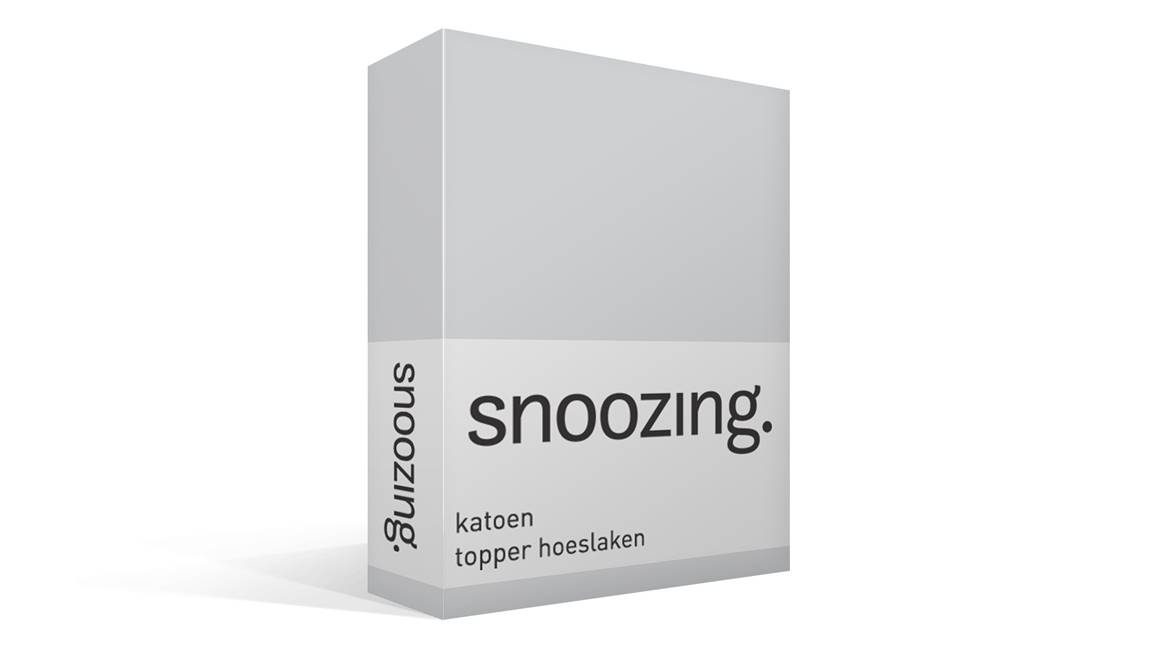 Snoozing katoen topper hoeslaken