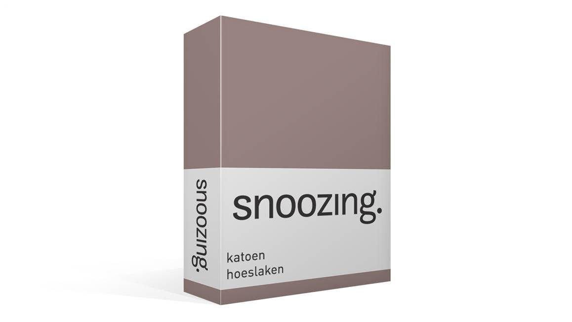 Snoozing katoen hoeslaken