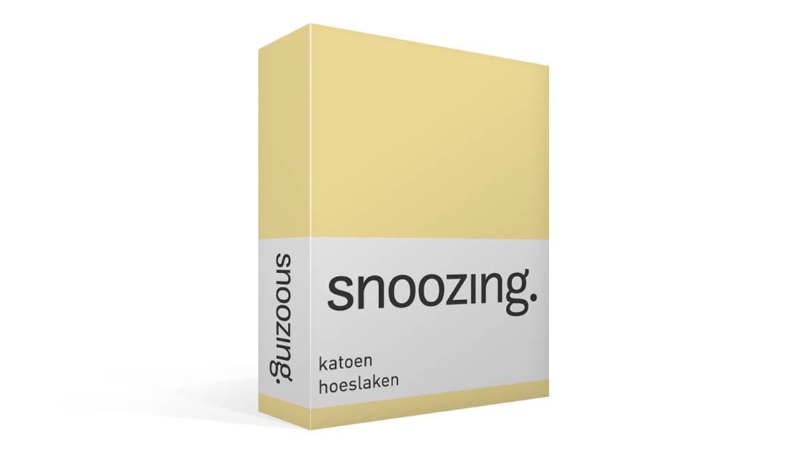 Snoozing katoen hoeslaken