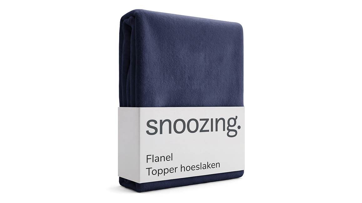 Snoozing flanel topper hoeslaken