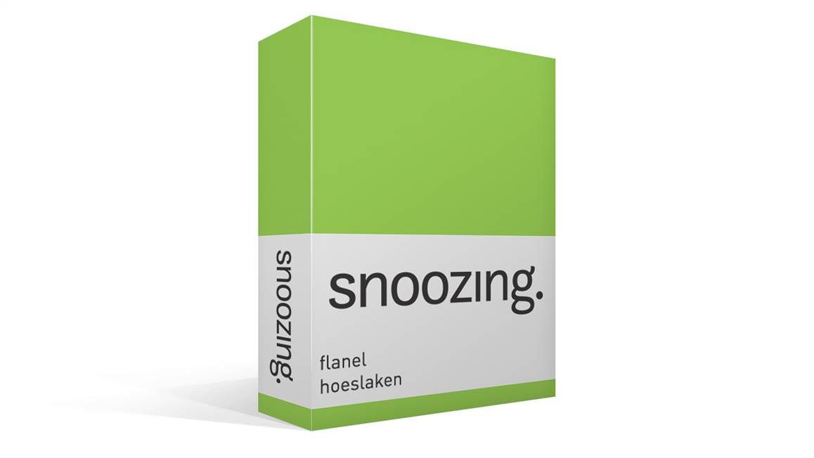 Snoozing flanel hoeslaken