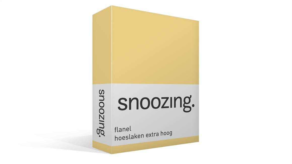 legaal boete Ellende Snoozing flanel hoeslaken extra hoog – Geel - Smulderstextiel.be