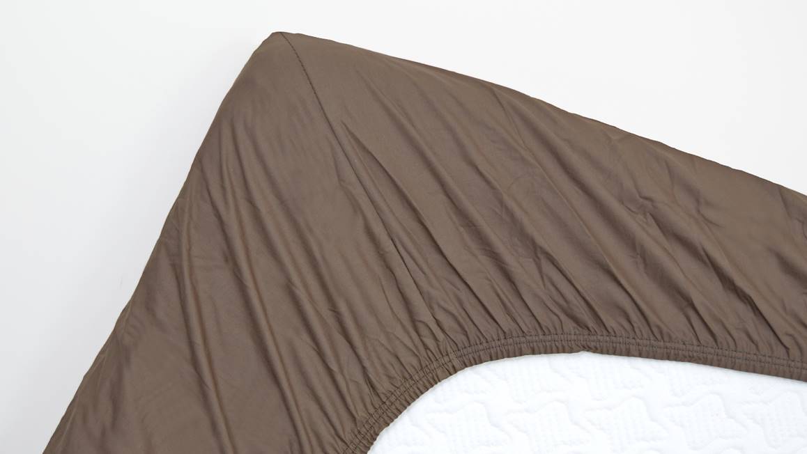 Snoozing percale katoen topper hoeslaken