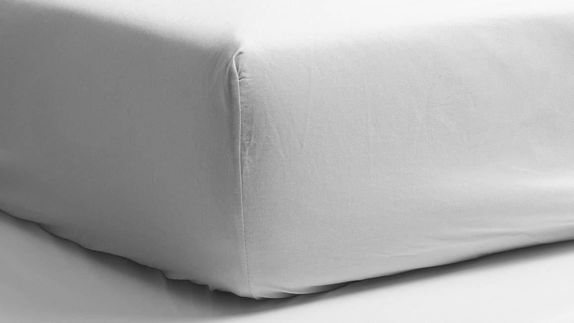 Snoozing percale katoen hoeslaken