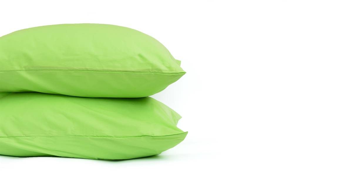 Snoozing percale katoen kussenslopen (set van 2)