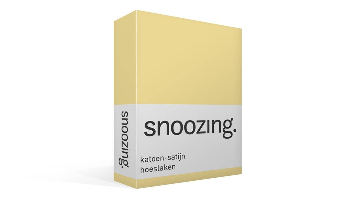 Snoozing katoen-satijn hoeslaken