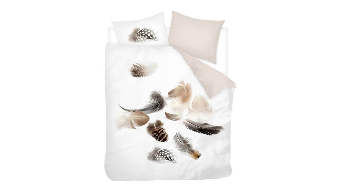 Snoozing Feathery dekbedovertrek - White -