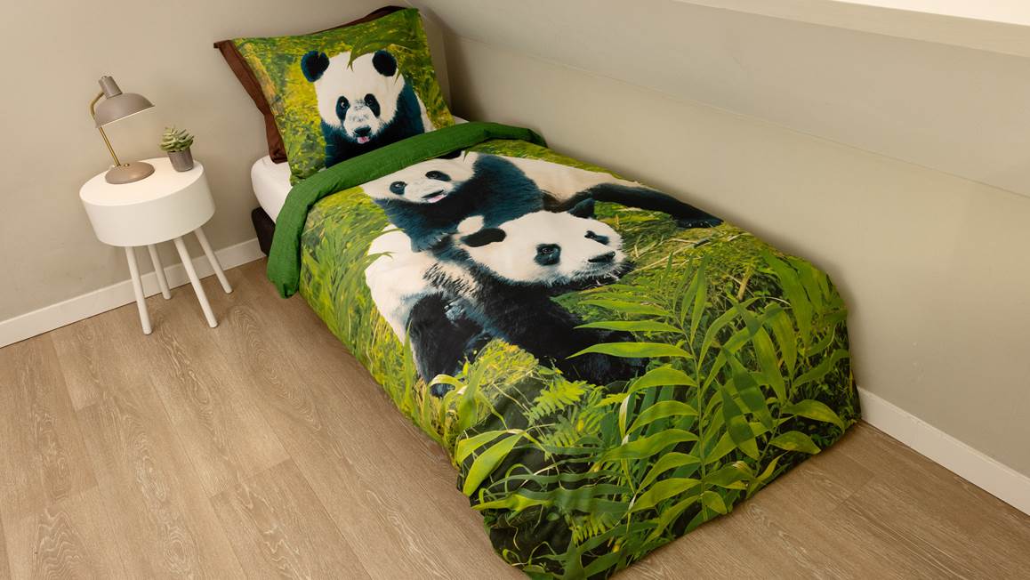 verzending Tien Roman Snoozing Pandas dekbedovertrek – Multi - Smulderstextiel.be