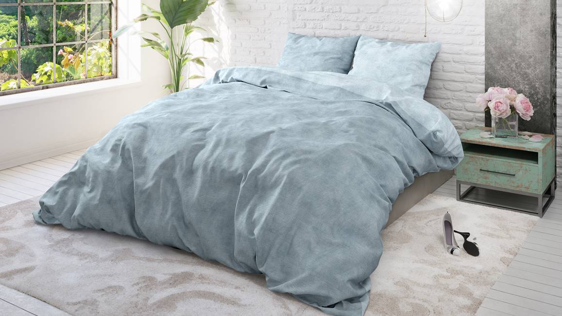 Sleeptime Twin Washed Cotton flanel dekbedovertrek