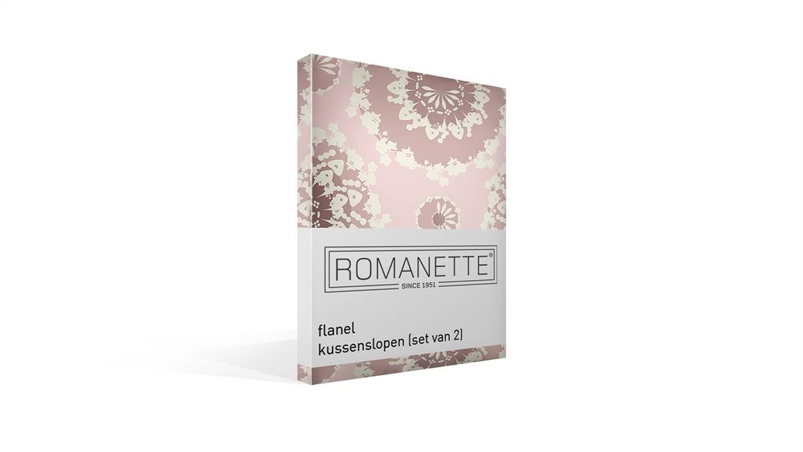 Romanette Norah flanel kussenslopen (set van 2)