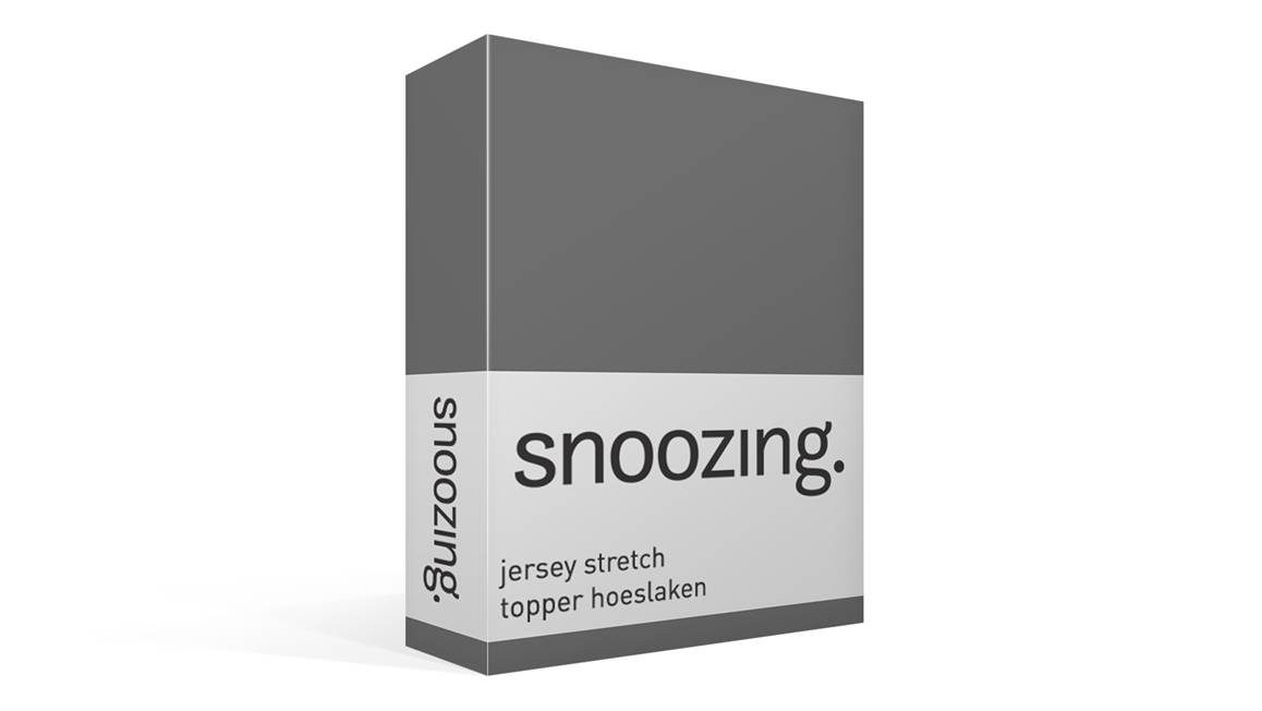 Snoozing jersey stretch topper hoeslaken