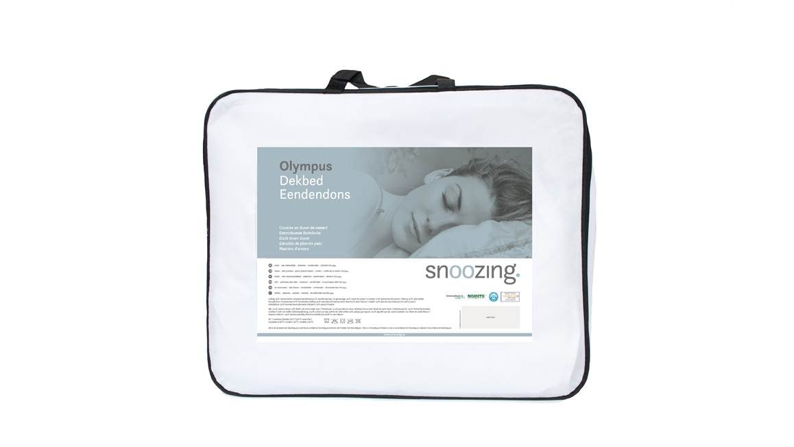 Snoozing Olympus donzen dekbed