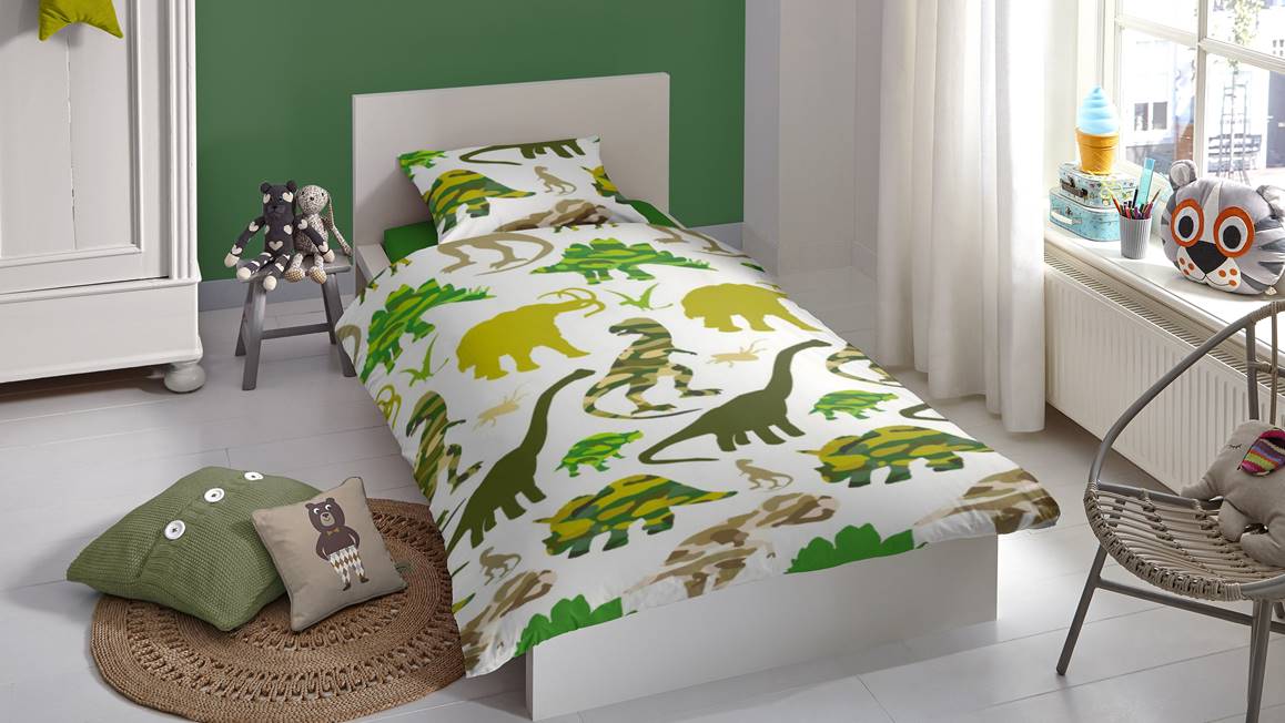 Good Morning Dinosaurus dekbedovertrek