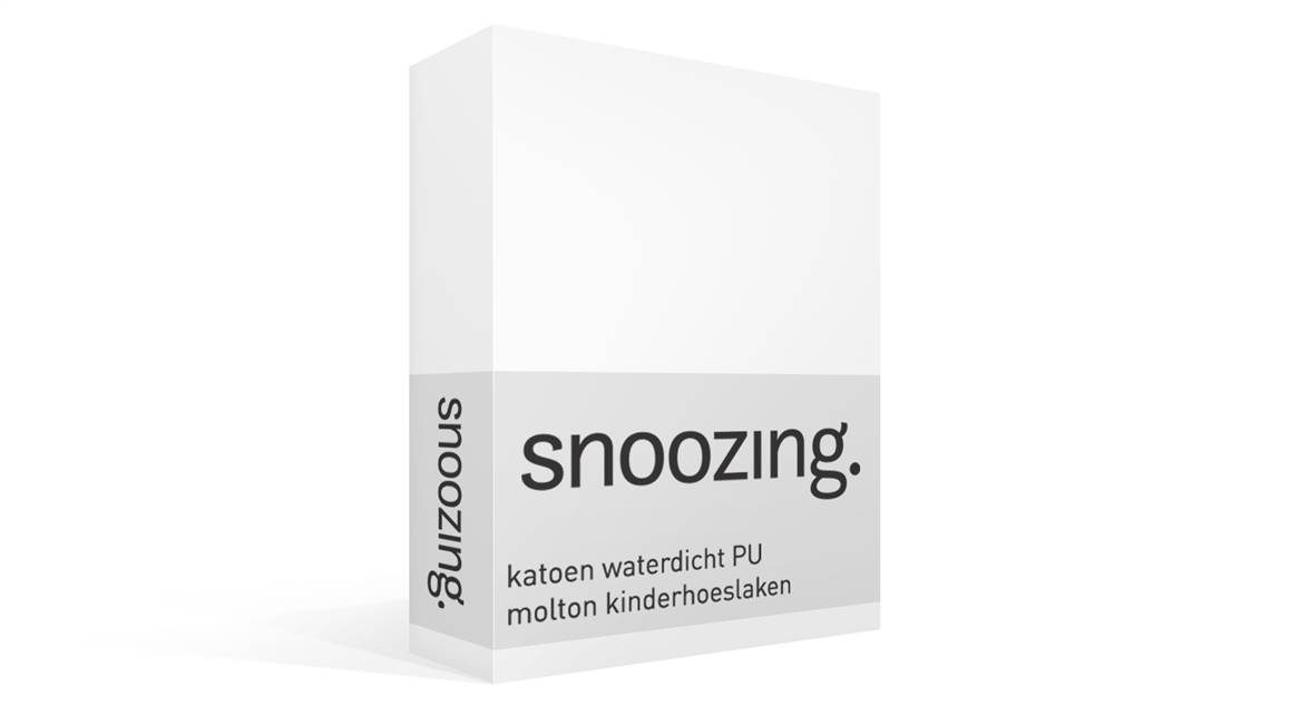 Snoozing katoen waterdicht PU molton kinderhoeslaken
