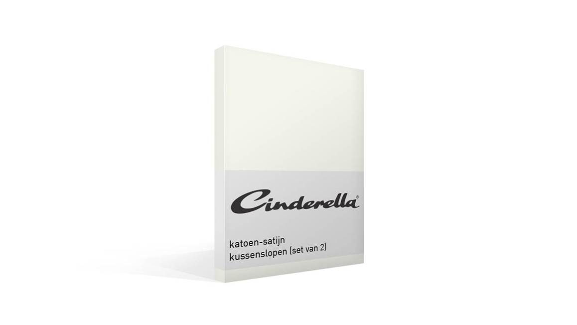 Cinderella katoen-satijn kussenslopen (set van 2)