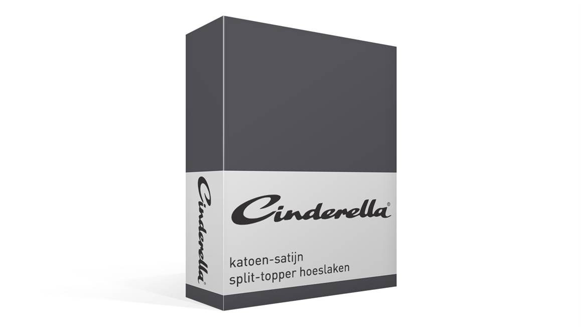 Cinderella katoen-satijn split-topper hoeslaken
