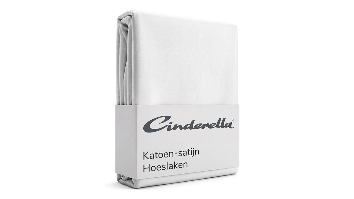 Cinderella katoen-satijn hoeslaken
