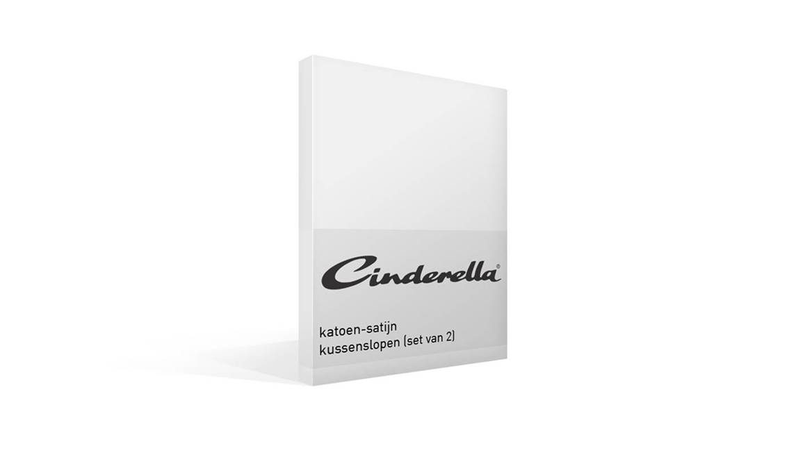 Cinderella katoen-satijn kussenslopen (set van 2)