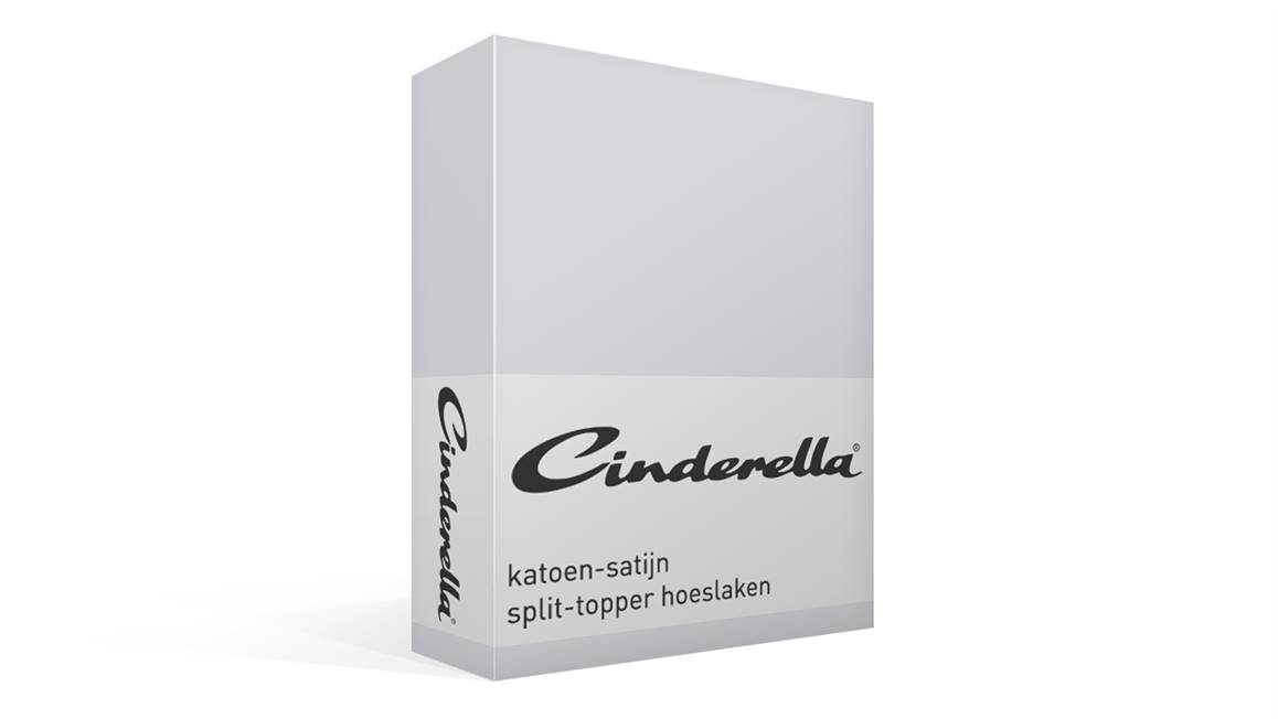 Cinderella katoen-satijn split-topper hoeslaken