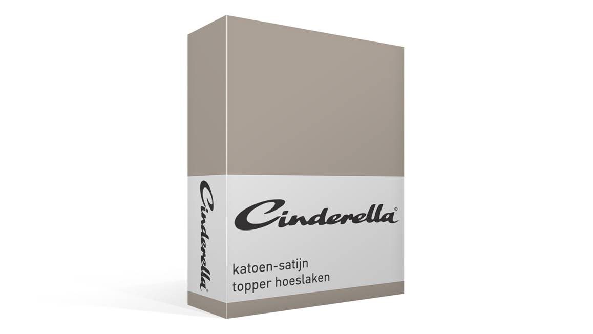Cinderella katoen-satijn topper hoeslaken