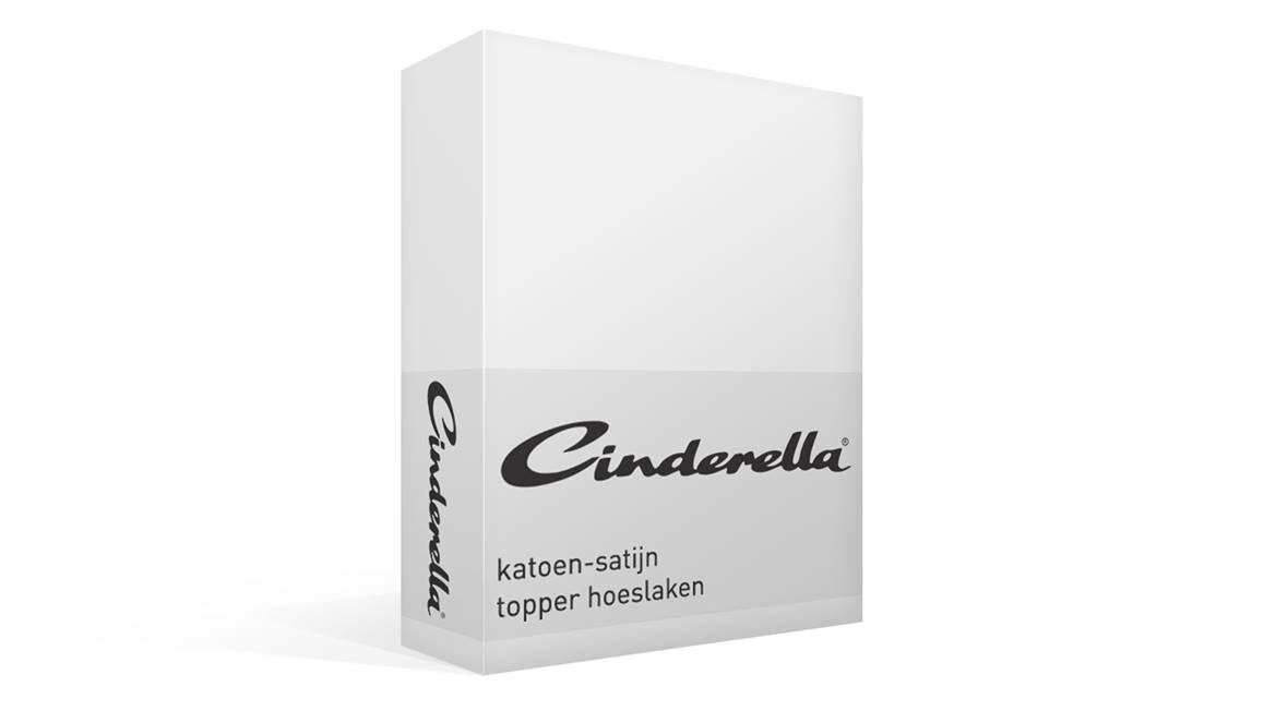 Cinderella katoen-satijn topper hoeslaken