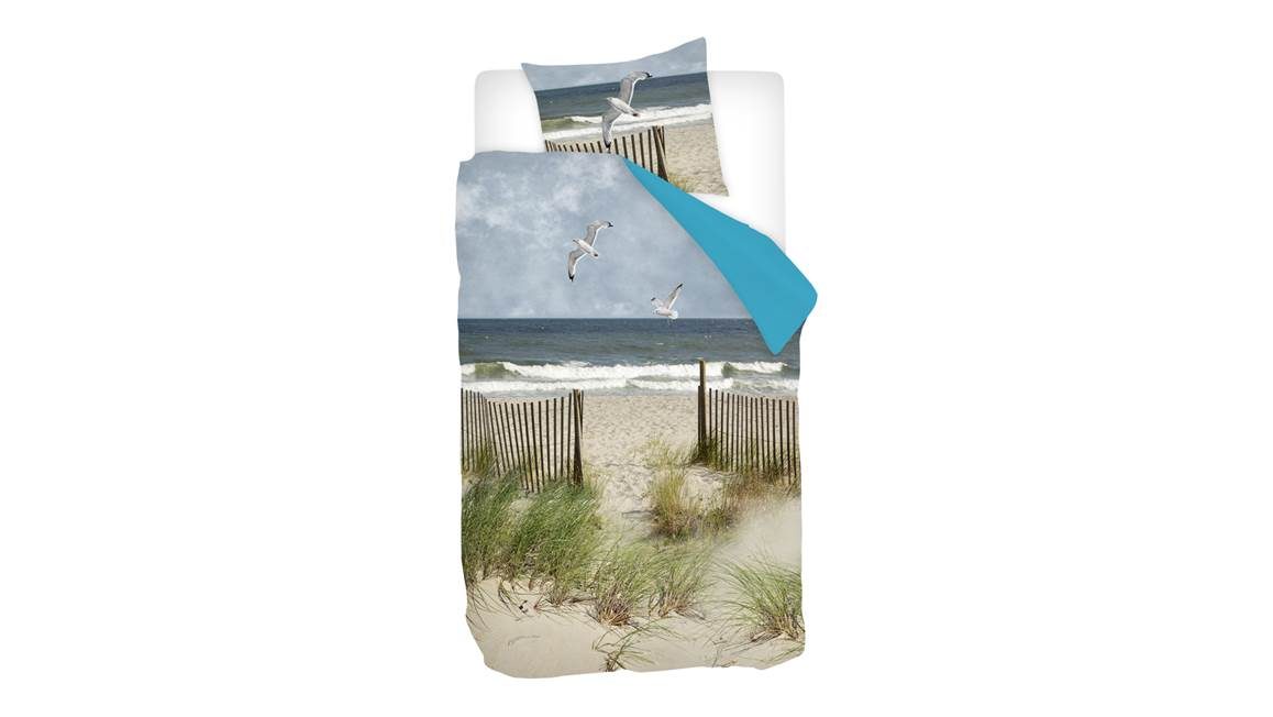 Beach flanel dekbedovertrek - Multi - Smulderstextiel.be