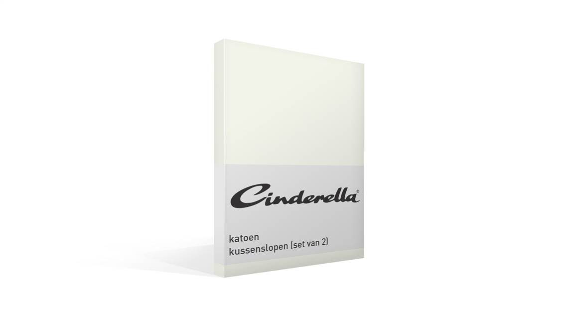 Cinderella katoen kussenslopen (set van 2)