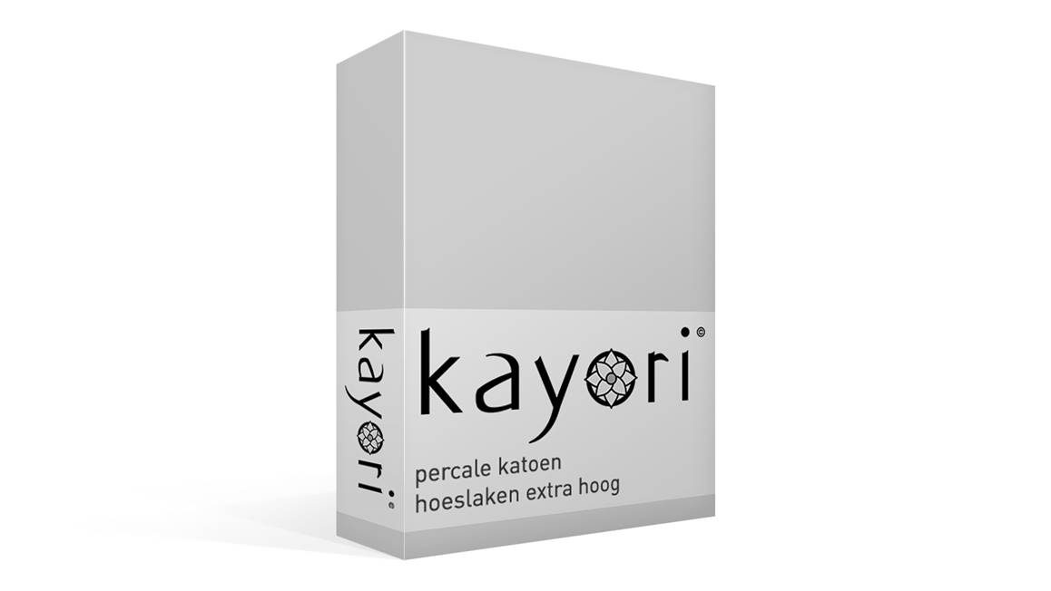 Kayori Shizu percale katoen hoeslaken extra hoog