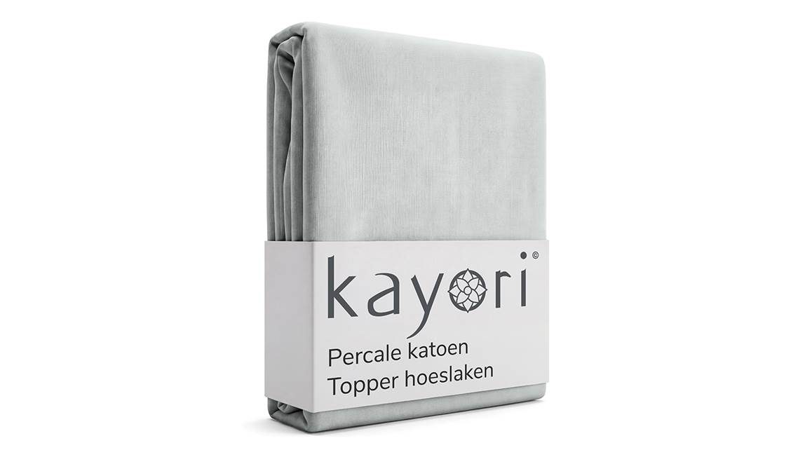 Kayori Shizu percale katoen topper hoeslaken