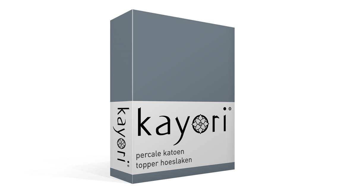 Kayori Shizu percale katoen topper hoeslaken