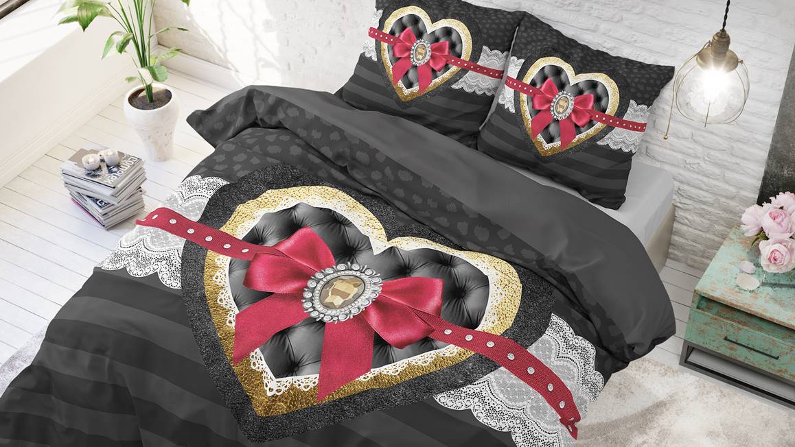 Dreamhouse Diamond Ribbon dekbedovertrek