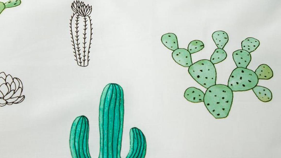 Beddinghouse Kids Cactus dekbedovertrek Green