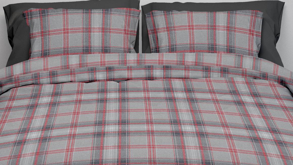 Romanette Mellrose flanel dekbedovertrek