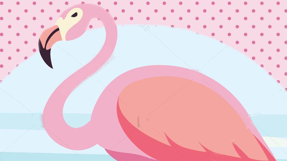 Flamingo strandlaken