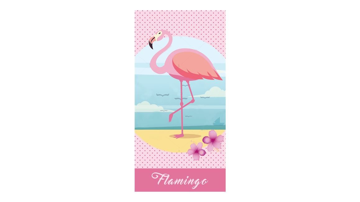 Flamingo strandlaken