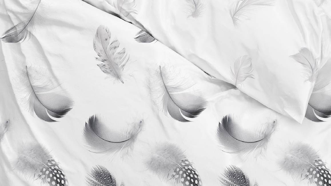 Zohome Feathers flanel dekbedovertrek