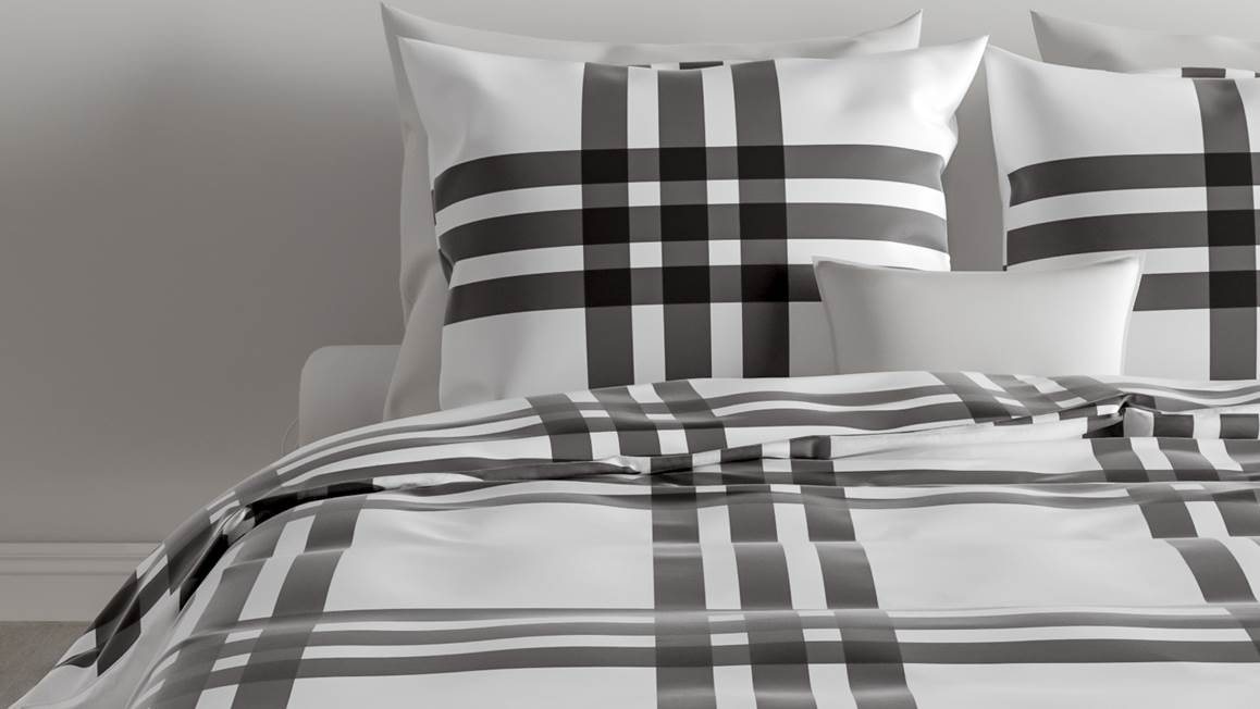 Zohome Square flanel dekbedovertrek