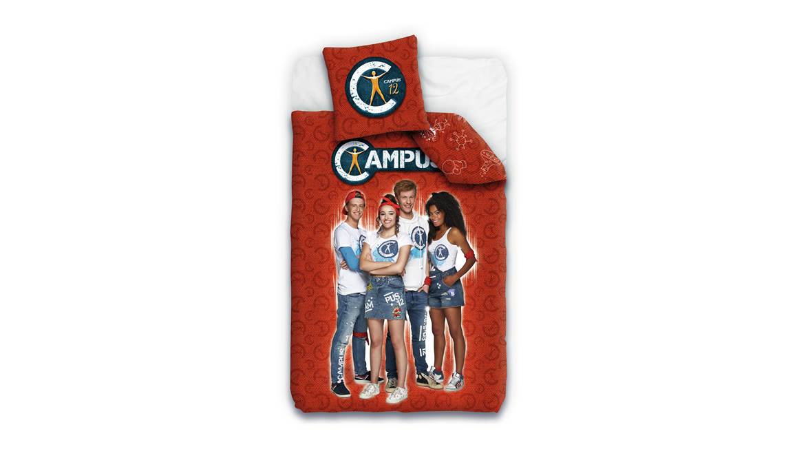 Campus 12 flanel dekbedovertrek