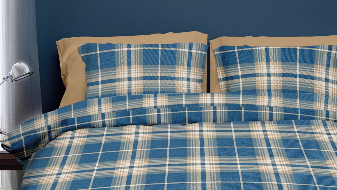 Romanette Banff flanel dekbedovertrek