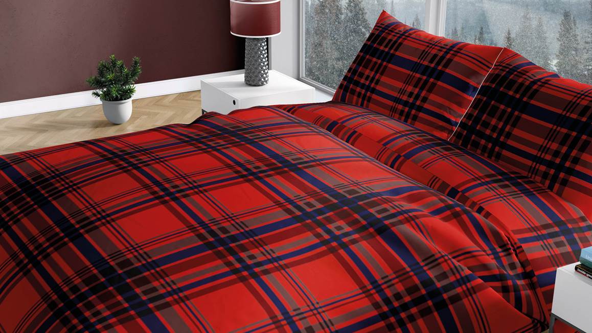 Romanette Flair flanel dekbedovertrek