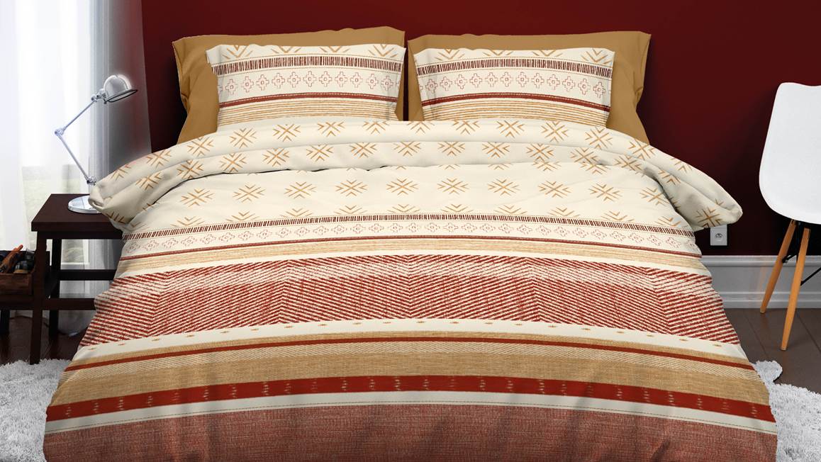 Romanette Hamptons flanel dekbedovertrek